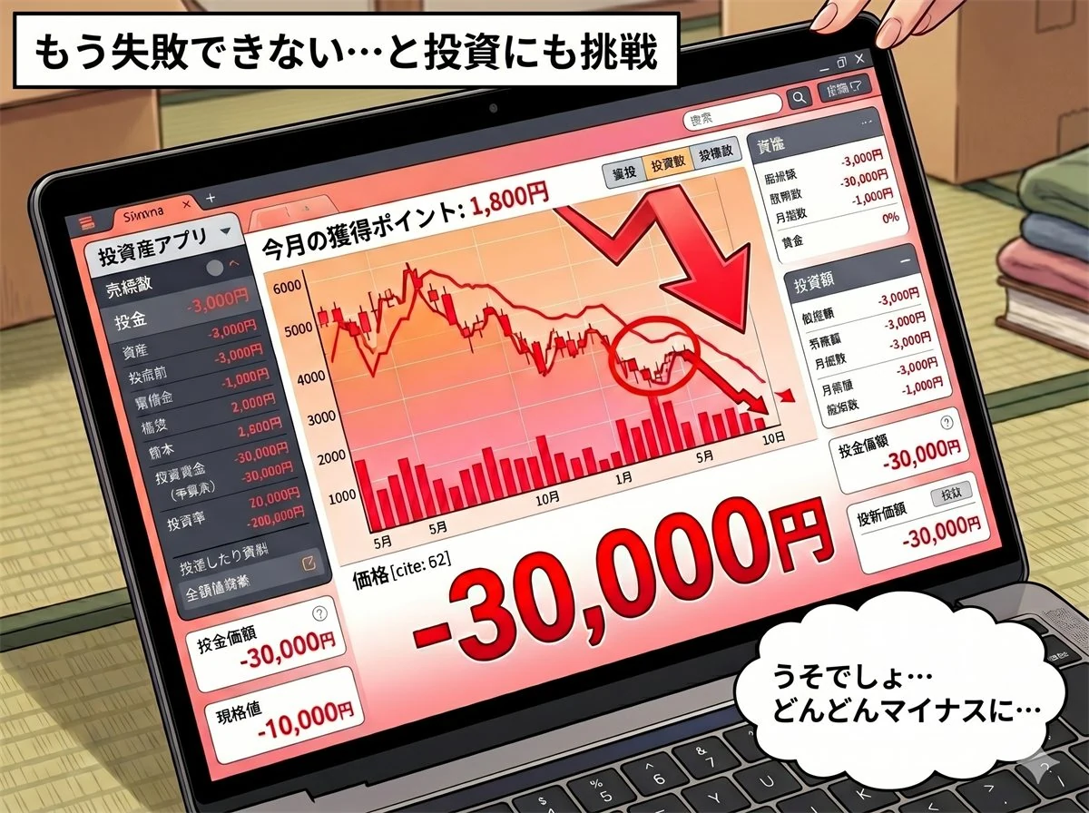 コマ9: 投資失敗